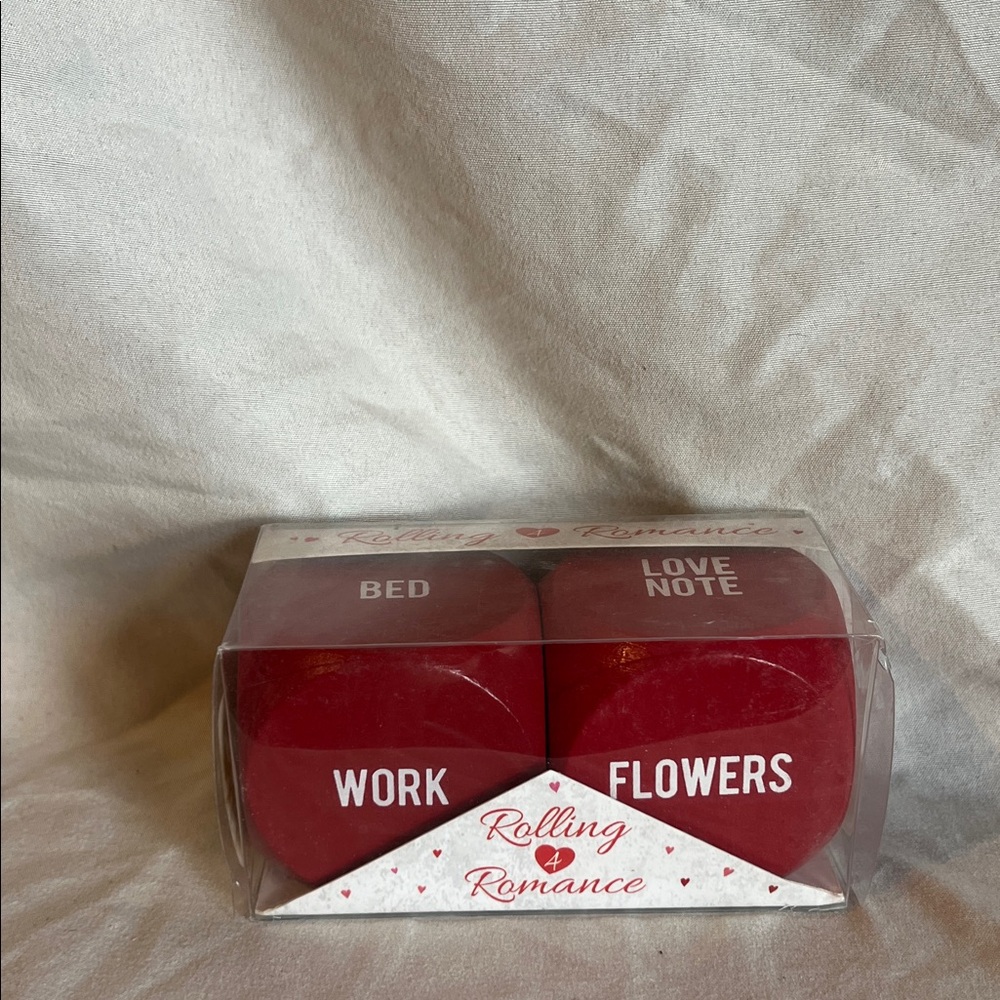 Rolling Romance Conversation Dice - Red